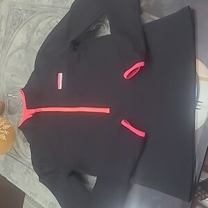 PINK VICTORIA'S SECRET 3/4 ZIP PULLOVER SMALL
